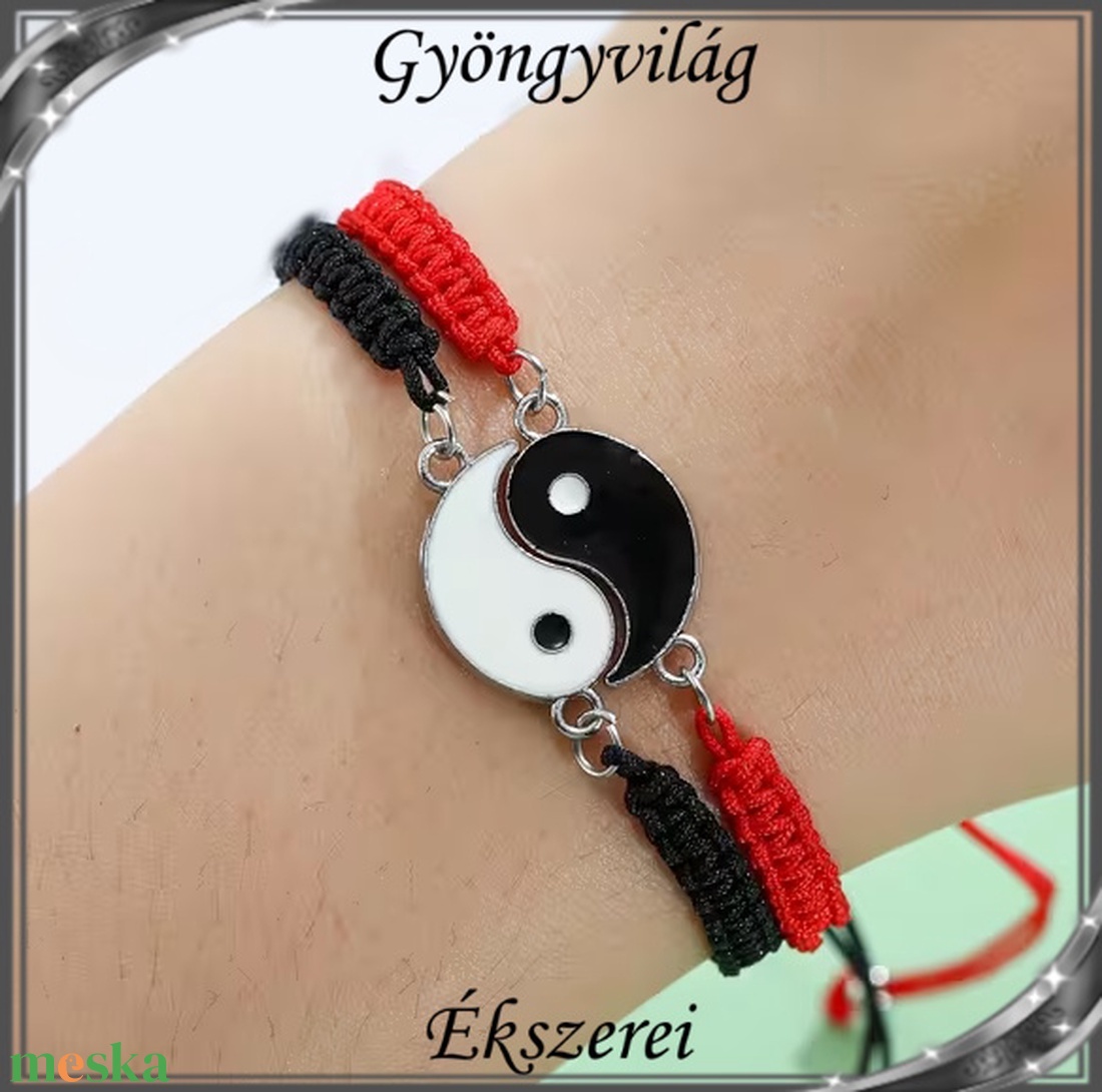 Ékszerek-karkötők: Makramé karkötő SK-M 43-3   2db karkötő - ékszer - karkötő - gyöngyös karkötő - Meska.hu