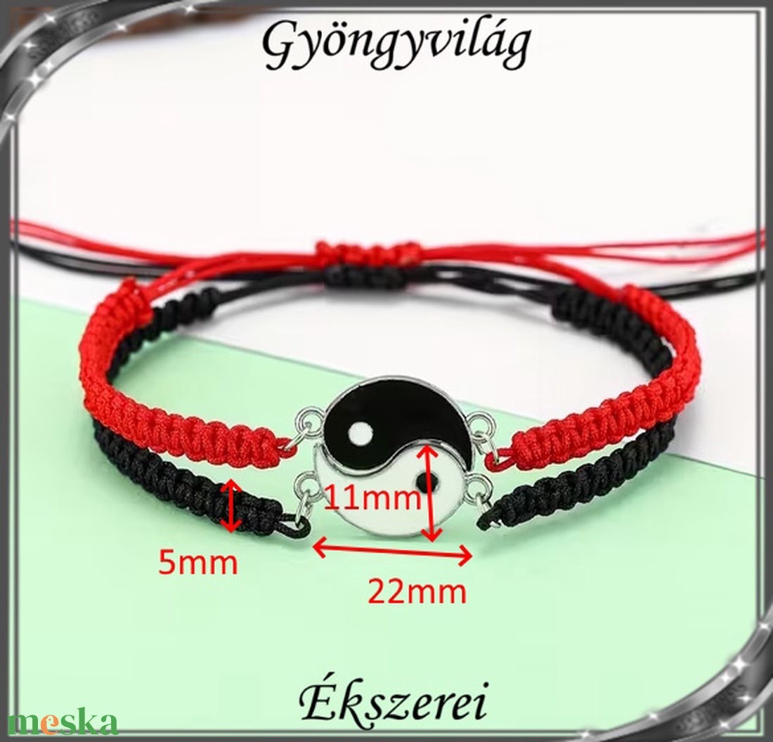 Ékszerek-karkötők: Makramé karkötő SK-M 43-3   2db karkötő - ékszer - karkötő - gyöngyös karkötő - Meska.hu