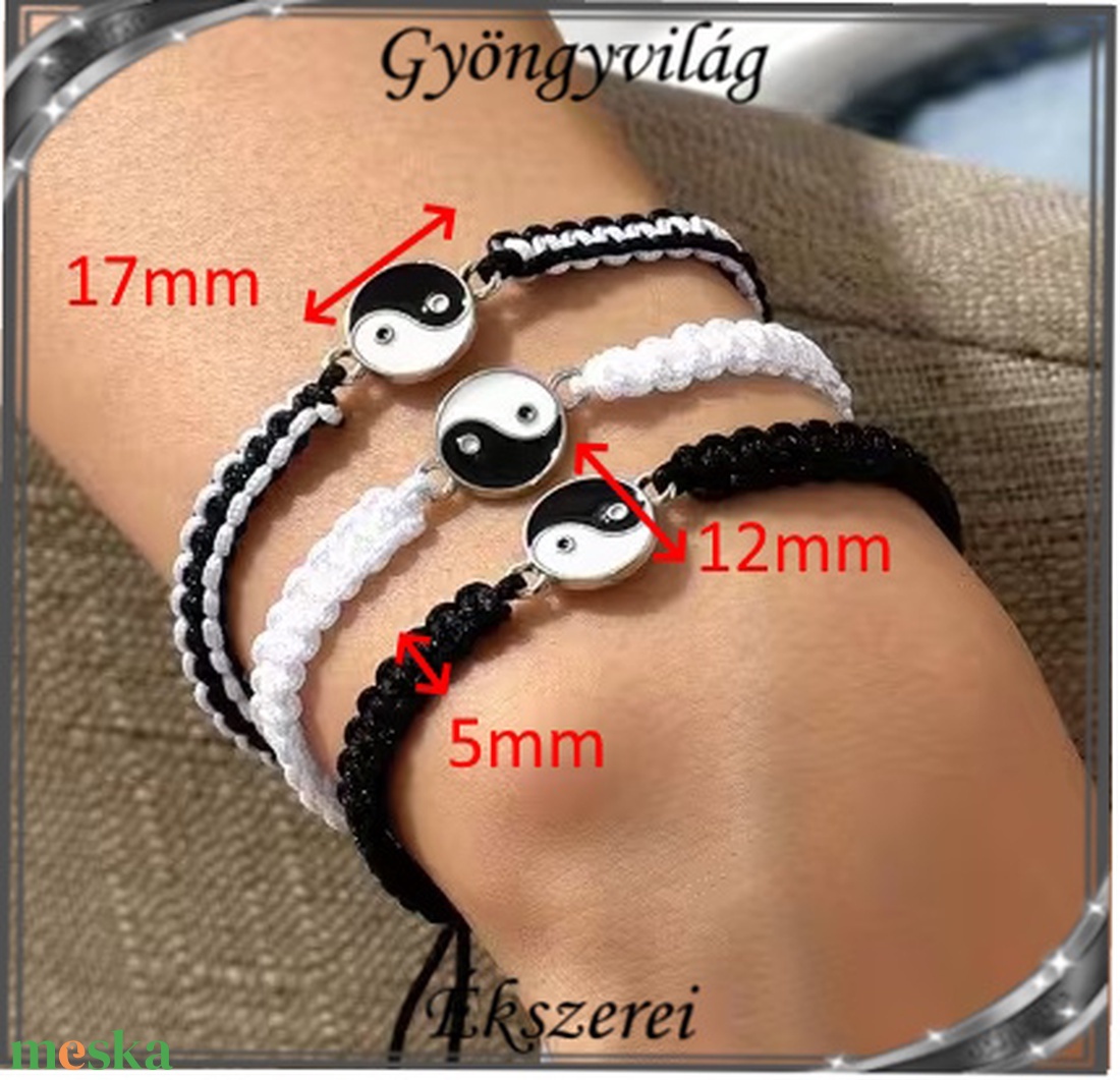 Ékszerek-karkötők: Makramé karkötő SK-M 43-4   3db karkötő - ékszer - karkötő - gyöngyös karkötő - Meska.hu