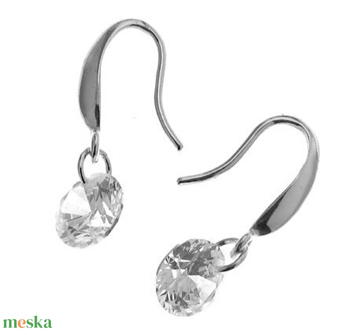  925-ös sterling ezüst ékszerkellék: fülbevalóalap akasztós EFK A 93-2 - kellékek & szerszámok - ékszerkellék - fülbevaló alap - Meska.hu