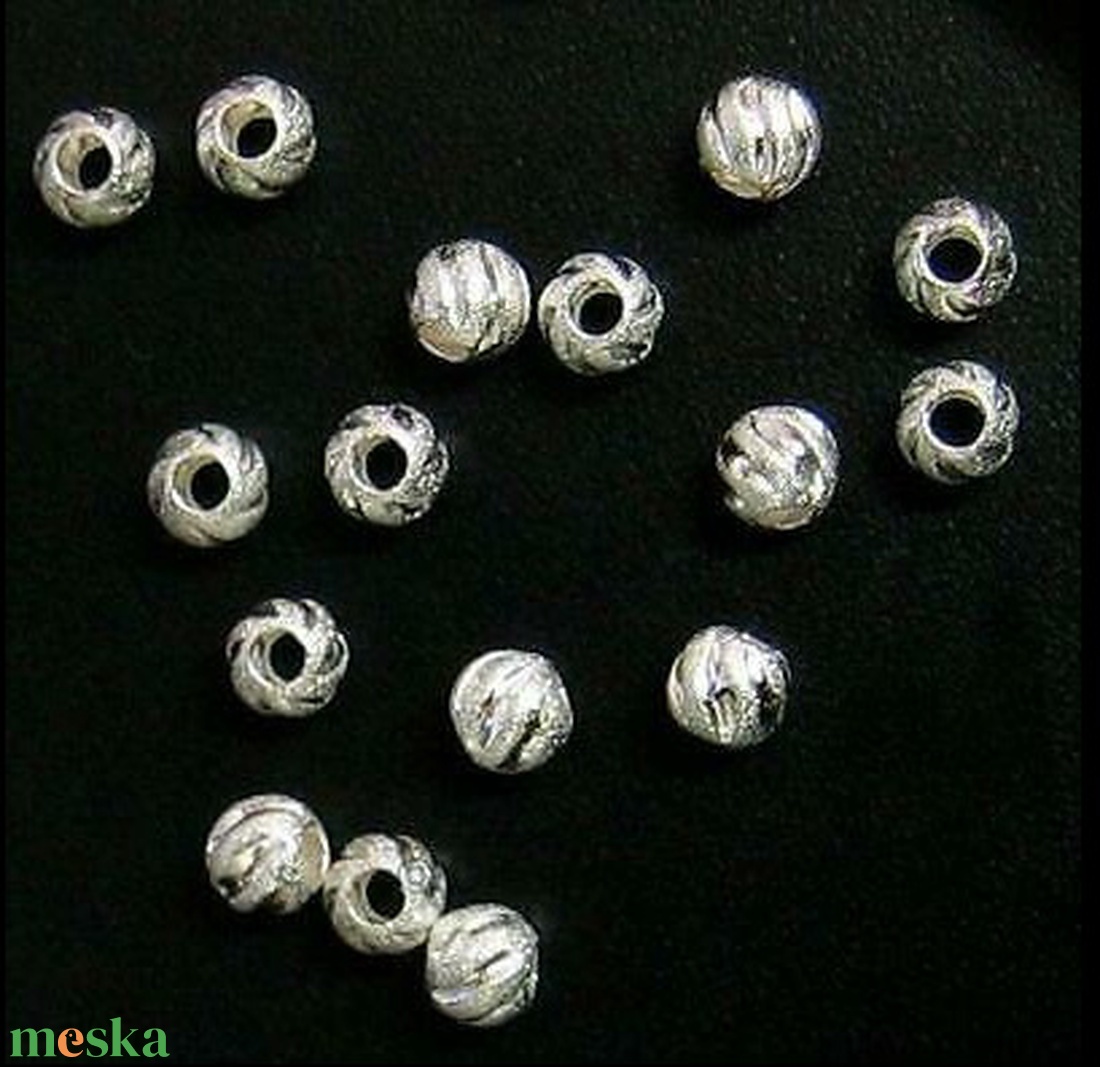 925-ös sterling ezüst ékszerkellék: köztes / gyöngy / dísz EKÖ 50 2db/cs - kellékek & szerszámok - gyöngyfűzés kellékek - fém köztesek - Meska.hu
