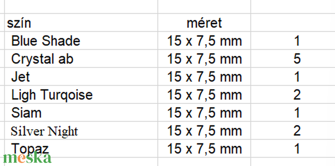 Swarovski kristály medál: csepp SW6000-15 - kellékek & szerszámok - gyöngyfűzés kellékek - swarovski kristályok - Meska.hu