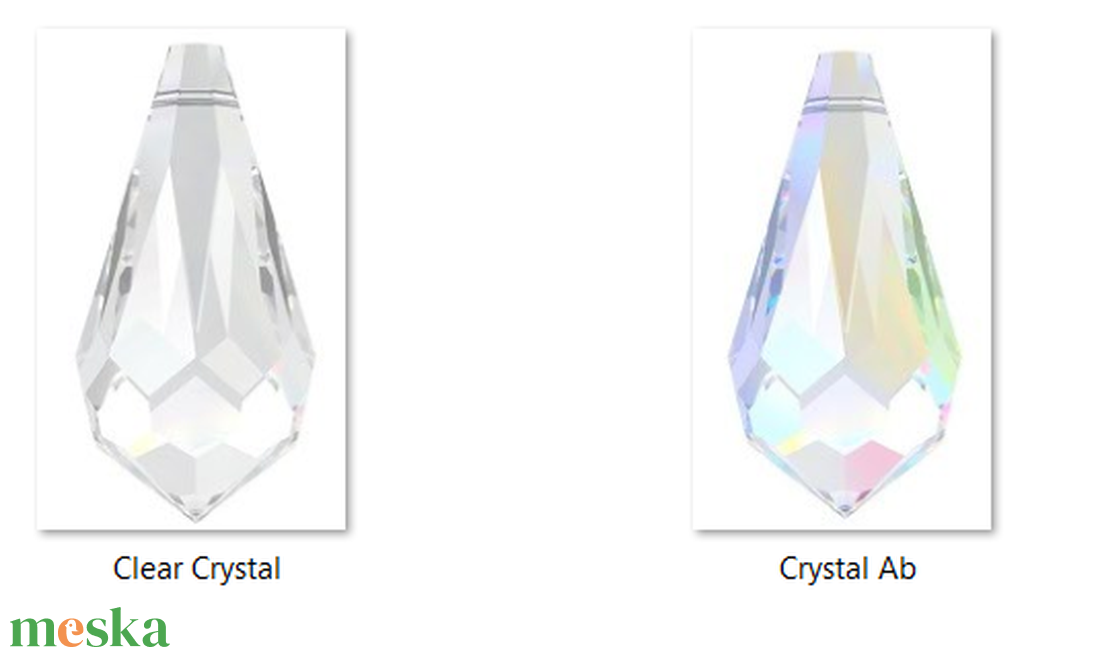 Swarovski kristály medál: csepp SW6000-22 - kellékek & szerszámok - gyöngyfűzés kellékek - swarovski kristályok - Meska.hu