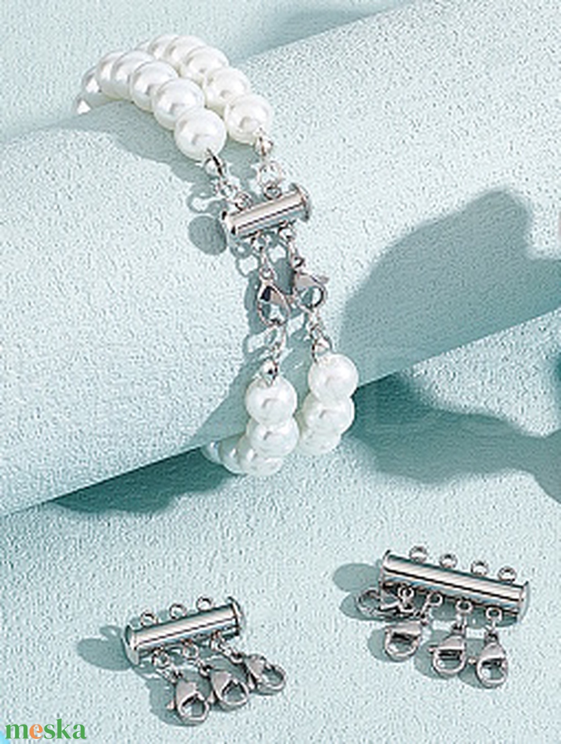 304 Nemes acél ékszerkellék: lánckapocs NALK 13-4 1db/ csomag - kellékek & szerszámok - ékszerkellék - nyaklánc kapocs - Meska.hu