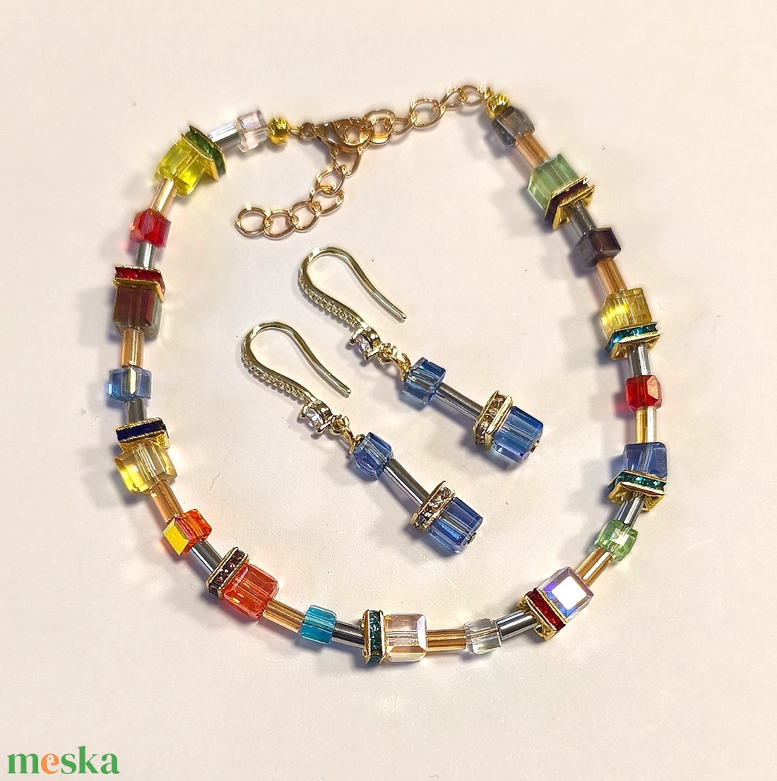 Ékszerek-szettek: karkötő-fülbevaló szett SSZ-ÜGY002   cour de lion jellegű több variációban - ékszer - ékszerszett - Meska.hu