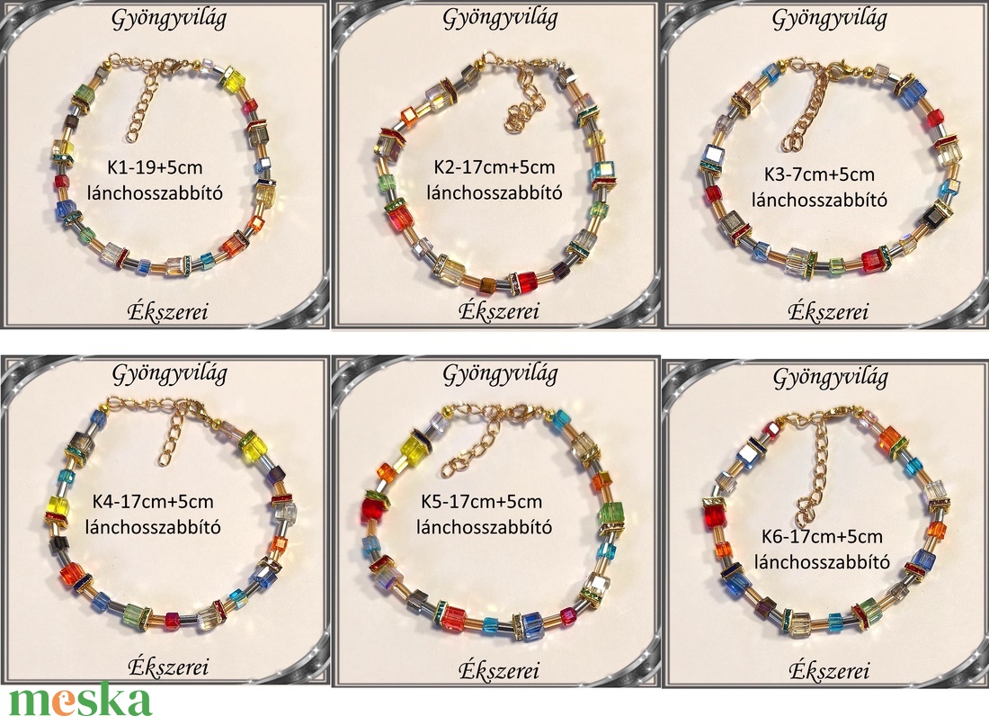 Ékszerek-szettek: karkötő-fülbevaló szett SSZ-ÜGY002   cour de lion jellegű több variációban - ékszer - ékszerszett - Meska.hu