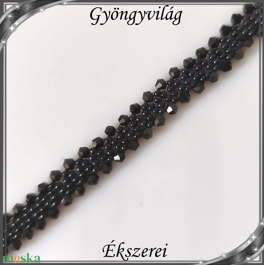 Ékszerek-szettek: Esküvői, menyasszonyi, alkalmi ékszer szett,  SSZ-ÜGY004 01 fekete - esküvő - ékszer - ékszerszett - Meska.hu