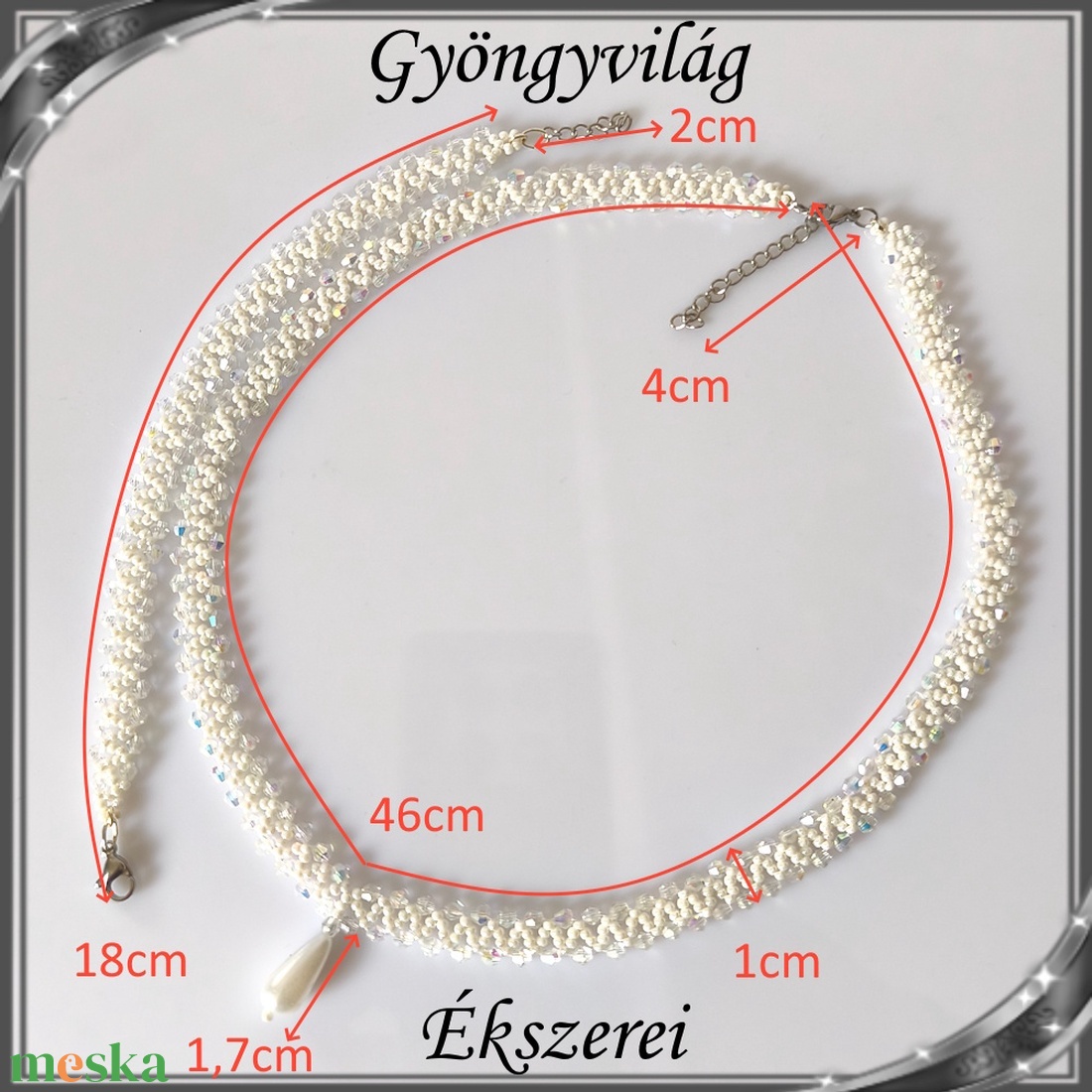 Ékszerek-szettek: Esküvői, menyasszonyi, alkalmi ékszer szett,  SSZ-ÜGY004 07 crystal ab-fehér - esküvő - ékszer - ékszerszett - Meska.hu