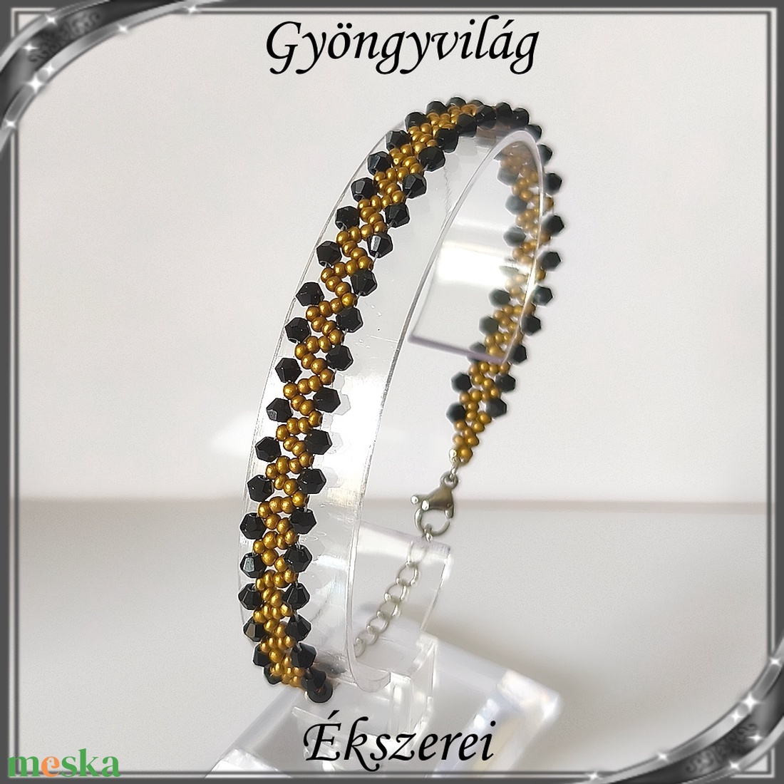 Ékszerek-karkötők: fűzött cseh kristály gyöngy karkötő SSZ-ÜGY004  K több színben - esküvő - ékszer - ékszerszett - Meska.hu
