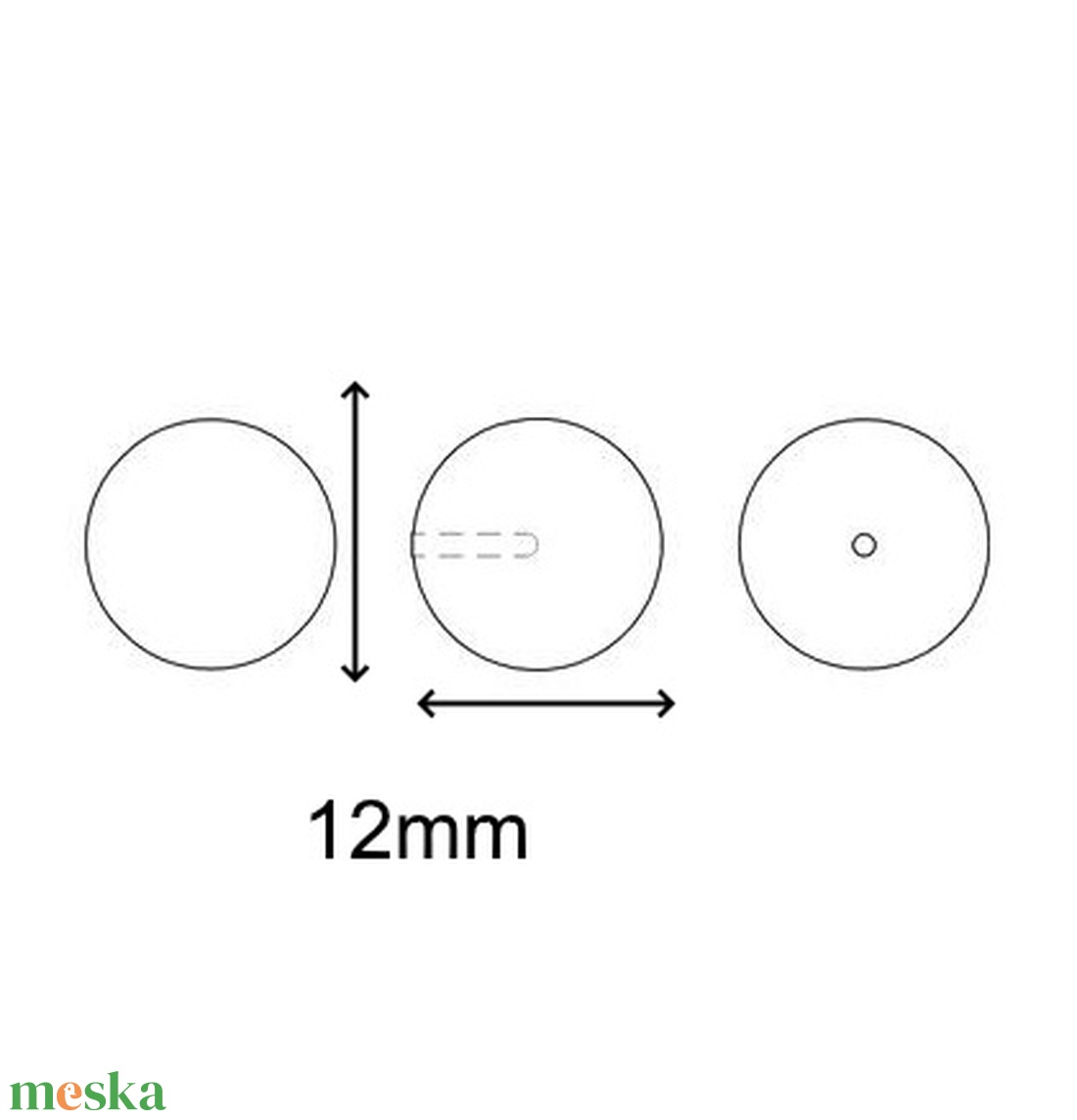 Ékszerkellék: Swarovski félig fúrt tekla fél gömb 12mm-es több színben  SW5818-12 - kellékek & szerszámok - gyöngyfűzés kellékek - swarovski kristályok - Meska.hu