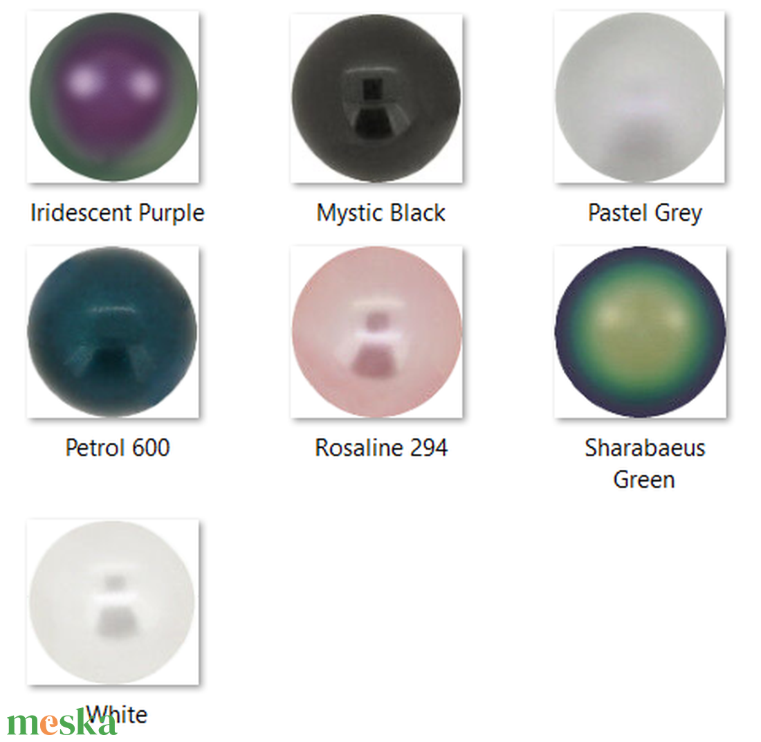 Ékszerkellék: Swarovski félig fúrt tekla gömb 4mm-es több színben SW5818-4  2db/csomag - kellékek & szerszámok - gyöngyfűzés kellékek - swarovski kristályok - Meska.hu