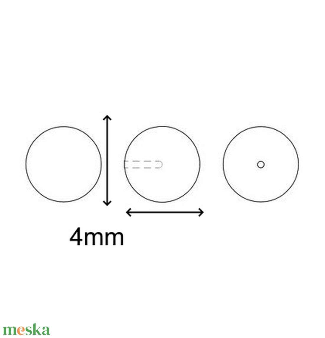 Ékszerkellék: Swarovski félig fúrt tekla gömb 4mm-es több színben SW5818-4  2db/csomag - kellékek & szerszámok - gyöngyfűzés kellékek - swarovski kristályok - Meska.hu