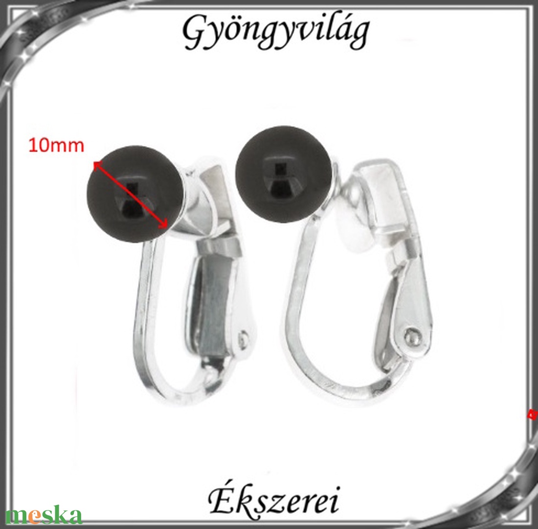 Ékszerek-fülbevalók: Swarovski félig fúrt gömb 10mm több színben SF-SW5818-05-10  5818 - ékszer - fülbevaló - klipsz - Meska.hu