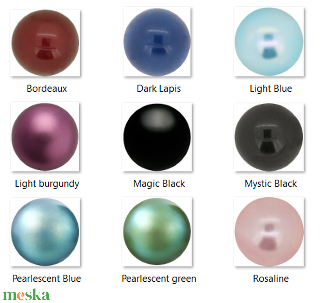Ékszerkellék: Swarovski félig fúrt tekla fél gömb 12mm-es több színben  SW5818-12 - kellékek & szerszámok - gyöngyfűzés kellékek - swarovski kristályok - Meska.hu