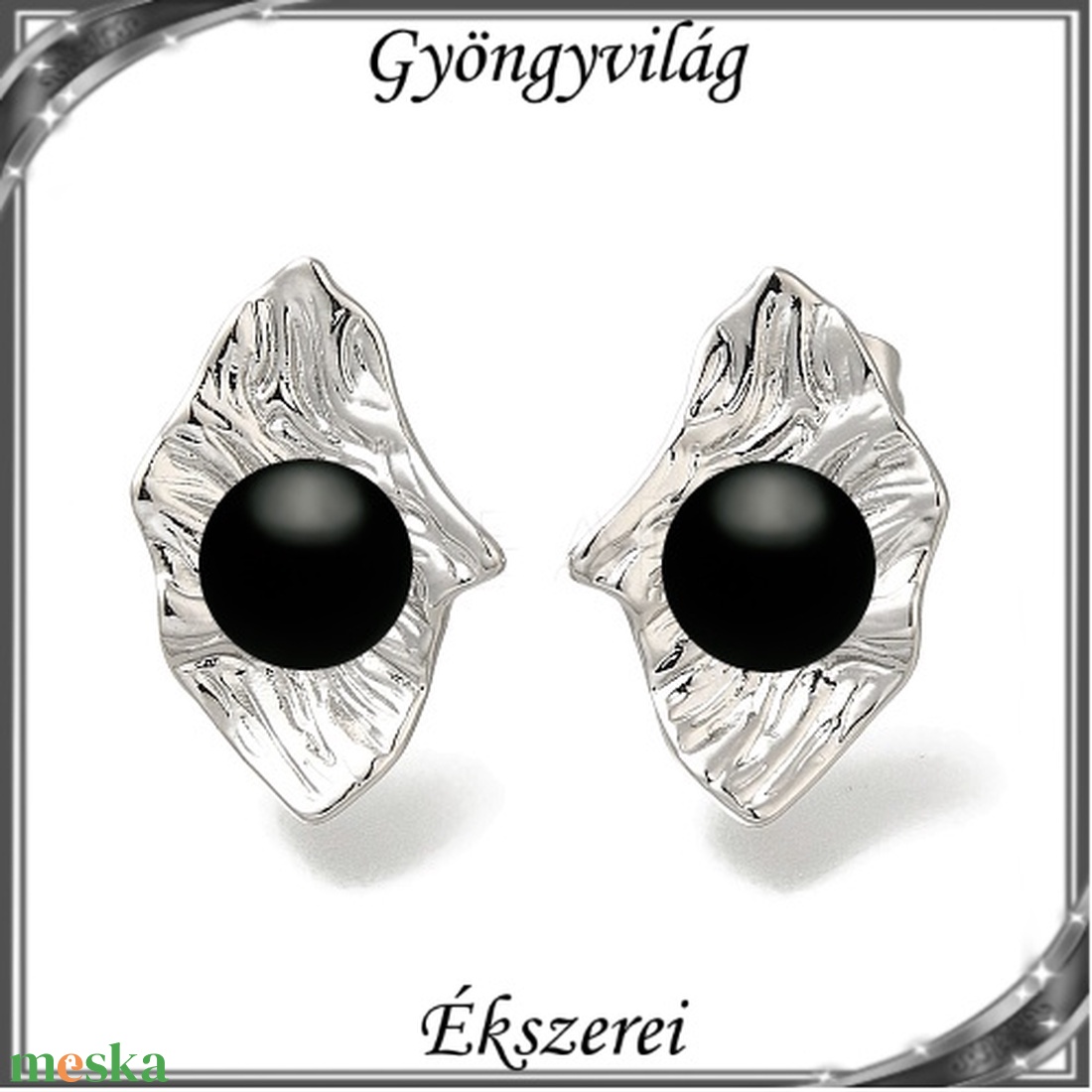 Ékszerek-fülbevalók: Swarovski félig fúrt gömb 6mm több színben SF-SW5818-11-6 PL - ékszer - fülbevaló - pötty fülbevaló - Meska.hu