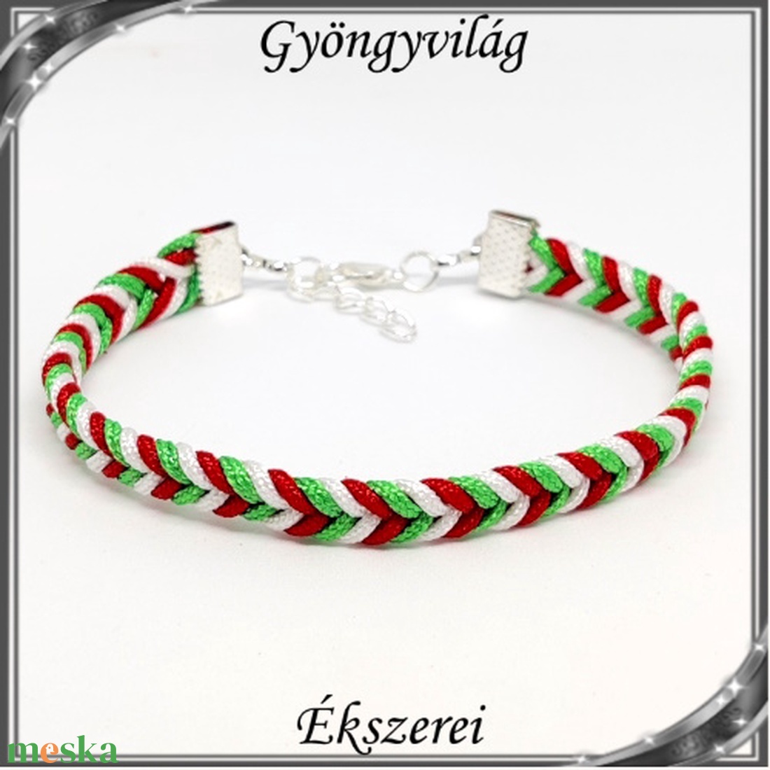 Ékszerek-szettek: Esküvői, menyasszonyi, alkalmi ékszer szett,  SSZ-07 02 ÜT  szürke - ékszer - karkötő - fonott karkötő - Meska.hu