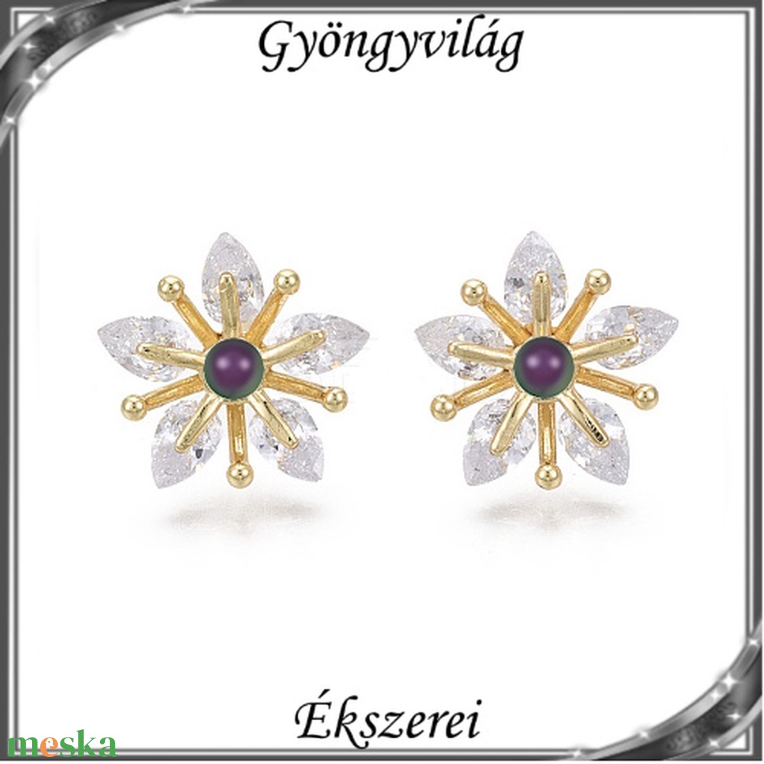 Ékszerek-fülbevalók: Swarovski félig fúrt gömb 4mm több színben SF-SW5818-15 18K - ékszer - fülbevaló - pötty fülbevaló - Meska.hu