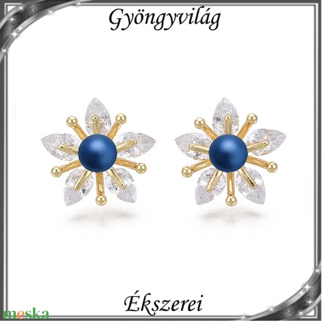 Ékszerek-fülbevalók: Swarovski félig fúrt gömb 4mm több színben SF-SW5818-15-6 18K - ékszer - fülbevaló - pötty fülbevaló - Meska.hu