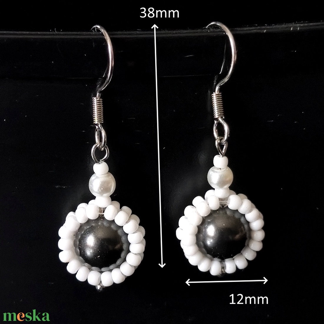 Ékszerek-fülbevalók: Swarovski gyöngy fülbevaló SF-02-SW több színben - ékszer - fülbevaló - lógó fülbevaló - Meska.hu