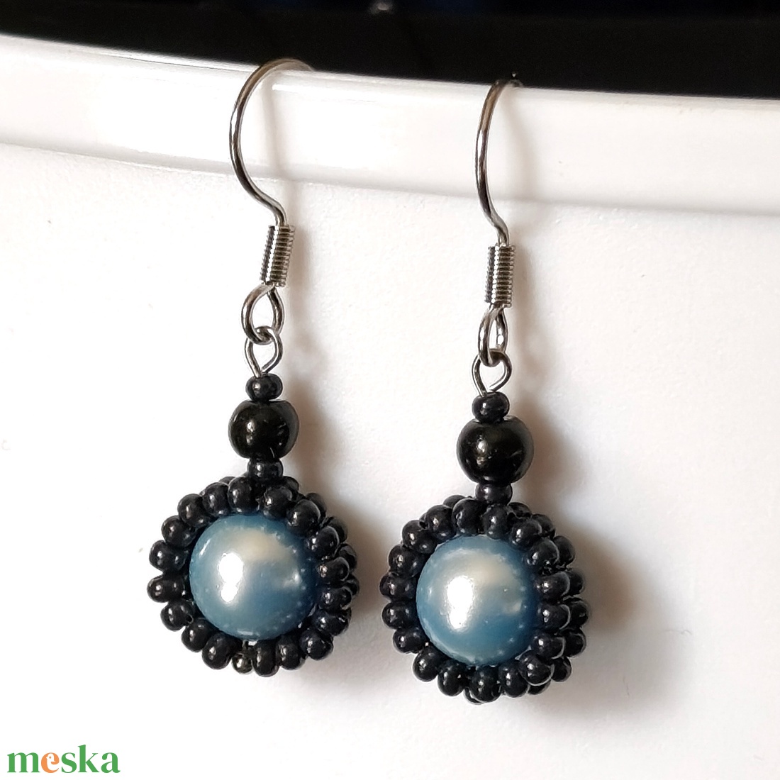 Ékszerek-fülbevalók: Swarovski gyöngy fülbevaló SF-02-SW több színben - ékszer - fülbevaló - lógó fülbevaló - Meska.hu