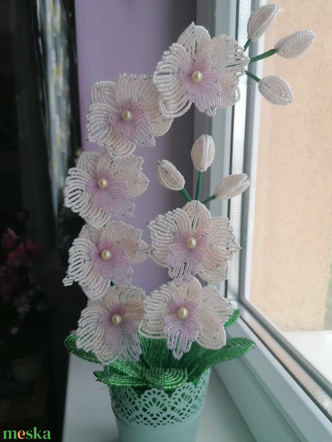 Akciós! gyöngyből készült orchidea - otthon & életmód - dekoráció - virágdísz és tartó - csokor & virágdísz - Meska.hu Akciós! gyöngyből készült orchidea - otthon & életmód - dekoráció - virágdísz és tartó - csokor & virágdísz - Meska.hu