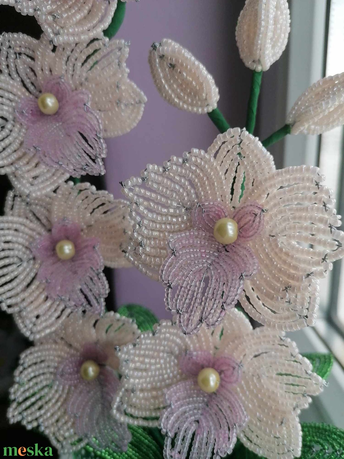 Akciós! gyöngyből készült orchidea - otthon & életmód - dekoráció - virágdísz és tartó - csokor & virágdísz - Meska.hu Akciós! gyöngyből készült orchidea - otthon & életmód - dekoráció - virágdísz és tartó - csokor & virágdísz - Meska.hu