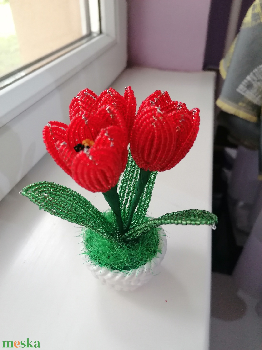 Gyöngyből készült kis tulipánok - otthon & életmód - dekoráció - virágdísz és tartó - csokor & virágdísz - Meska.hu Gyöngyből készült kis tulipánok - otthon & életmód - dekoráció - virágdísz és tartó - csokor & virágdísz - Meska.hu