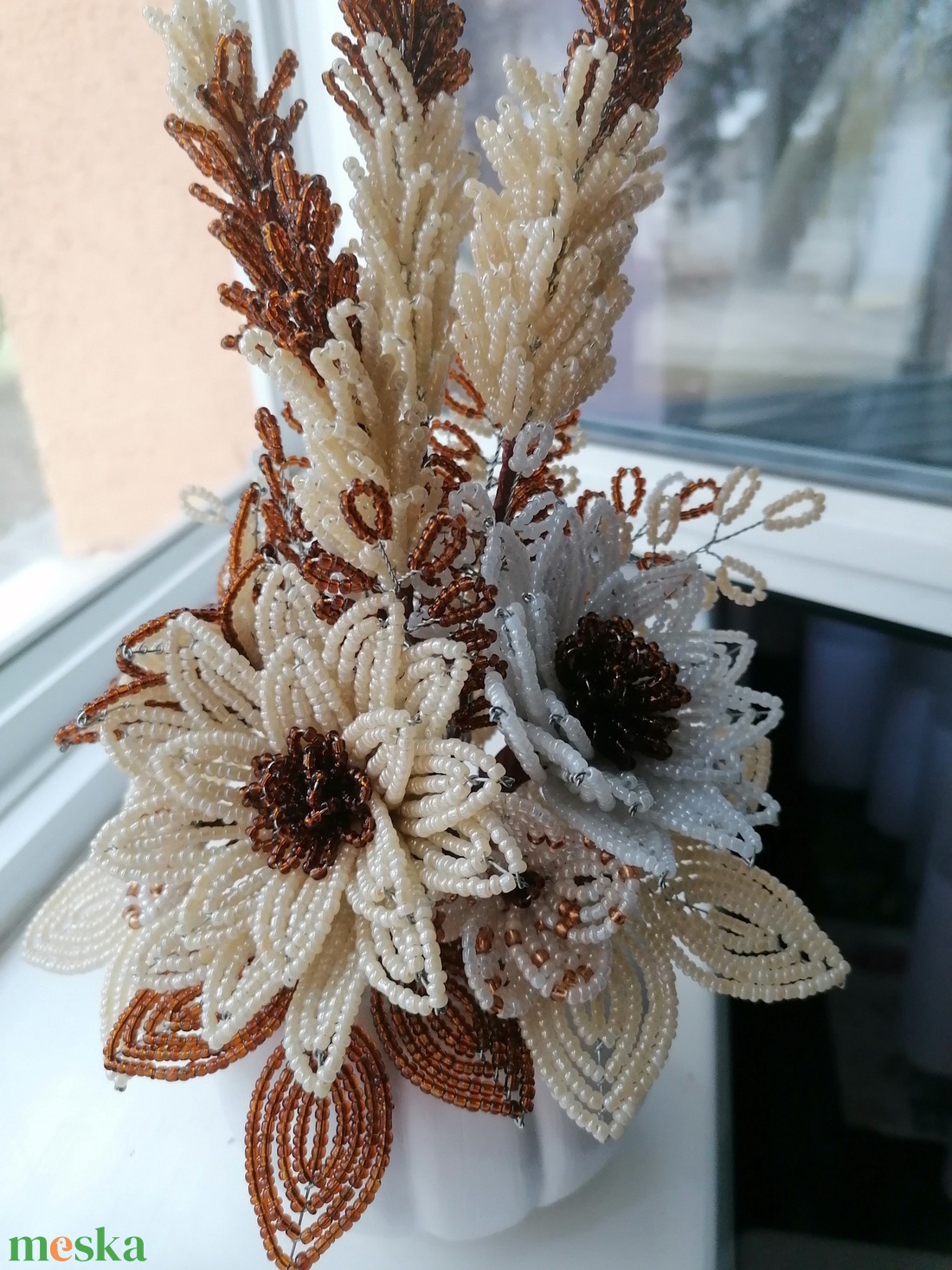 Őszi asztali dísz tök kaspóban - otthon & életmód - dekoráció - asztal és polc dekoráció - asztaldísz - Meska.hu