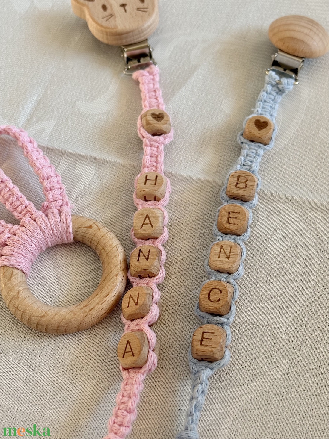 Cumilánc egyedi névvel - baba - mama - baba játékok - cumilánc - Meska.hu