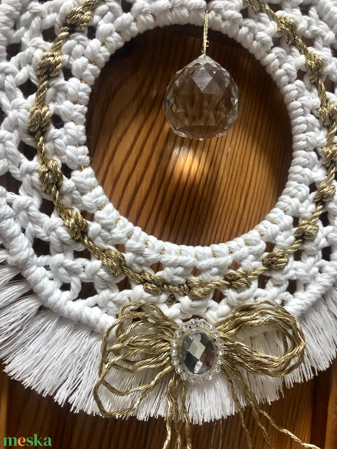 Frosty Jewel � Ünnepi kristálykopogtató (22 cm) - otthon & életmód - dekoráció - ajtó- és ablak dekoráció - ajtódísz & kopogtató - Meska.hu