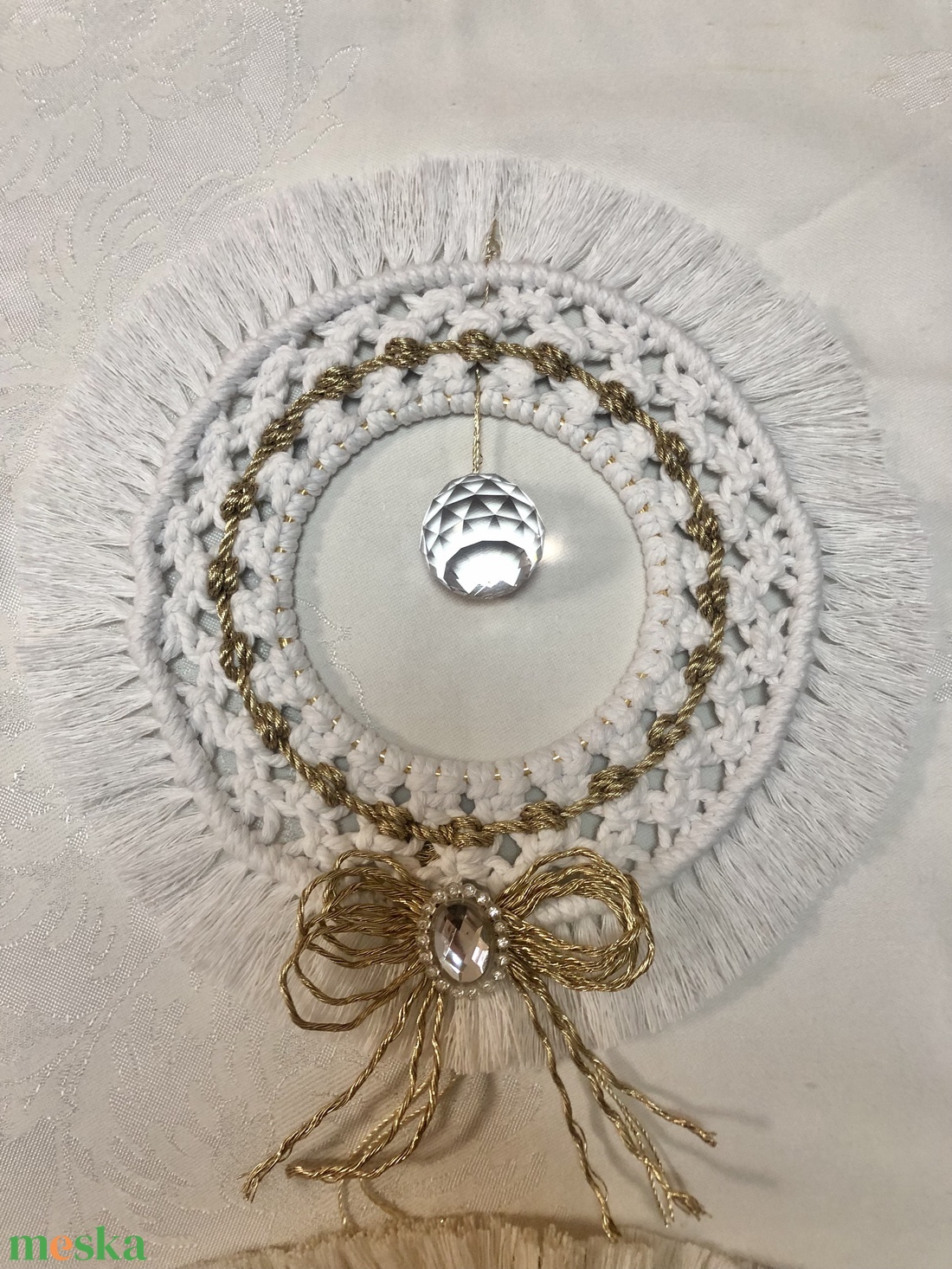 Frosty Jewel � Ünnepi kristálykopogtató (22 cm) - otthon & életmód - dekoráció - ajtó- és ablak dekoráció - ajtódísz & kopogtató - Meska.hu