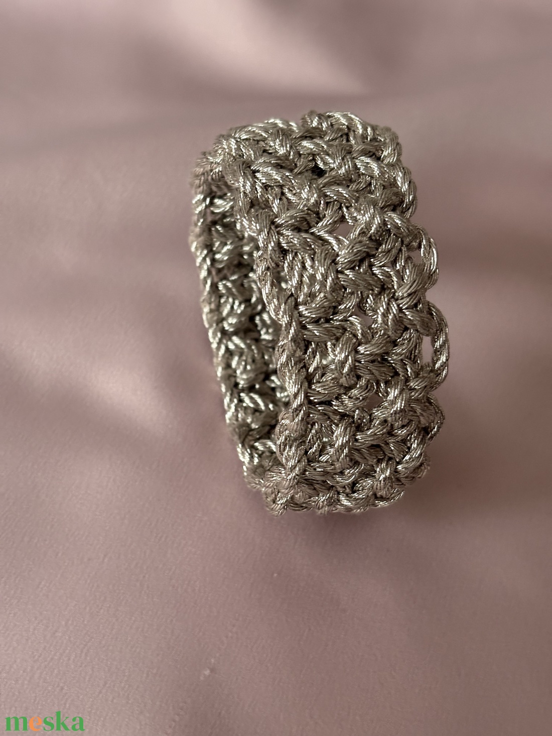 Platinum Edition � Éjféli Fény - Exkluzív Makramé karkötő - táska & tok - táska szett - Meska.hu