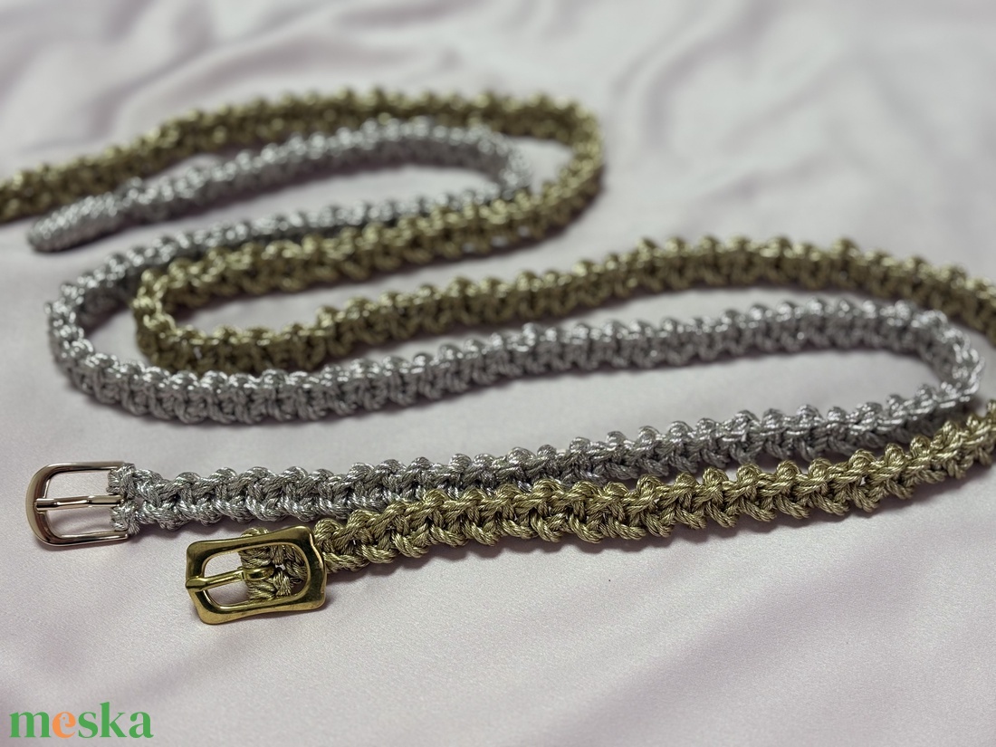 Platinum Edition � Éjféli Fény - Exkluzív Makramé övek - táska & tok - táska szett - Meska.hu