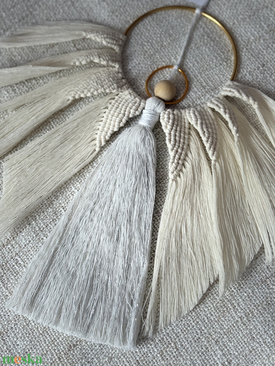 A Békesség Hírnöke � Különleges Makramé Angyal - otthon & életmód - dekoráció - ajtó- és ablak dekoráció - ajtódísz & kopogtató - Meska.hu