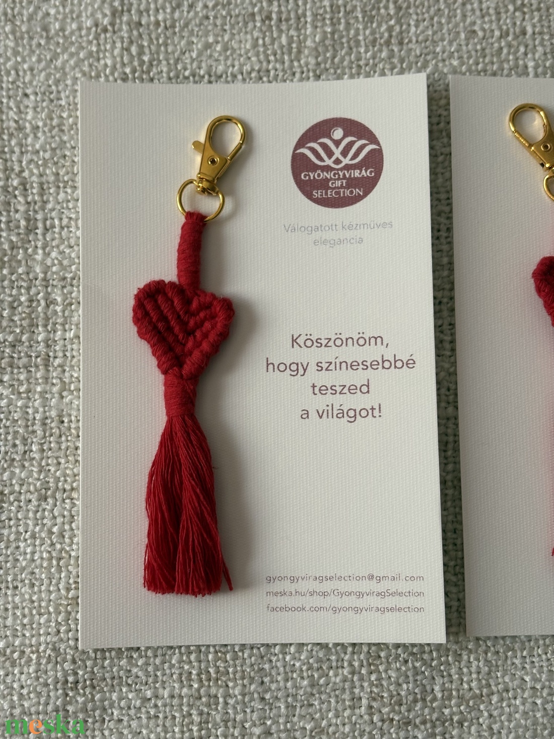 Zsebbe zárt Szeretet � Kézzel csomózott kulcstartók és táskadíszek CSOMAGOLVA IS! - táska & tok - kulcstartó & táskadísz - kulcstartó - Meska.hu