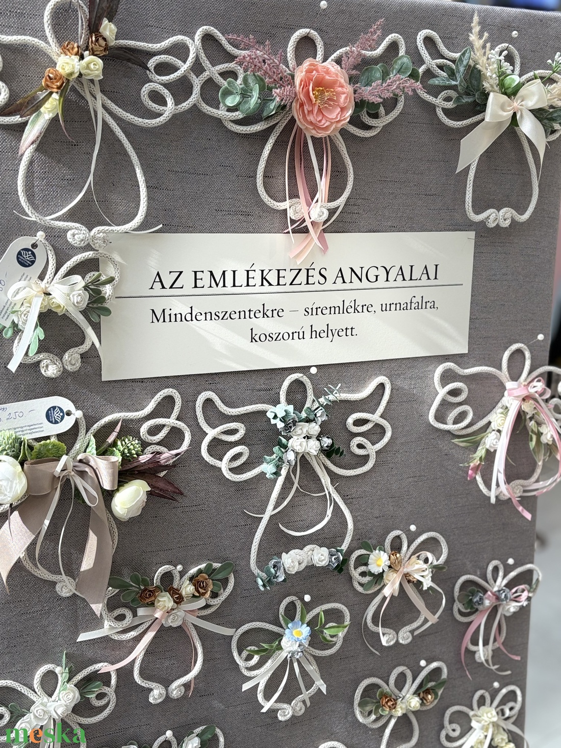 Az emlékezés angyalai - otthon & életmód - dekoráció - ajtó- és ablak dekoráció - ajtódísz & kopogtató - Meska.hu