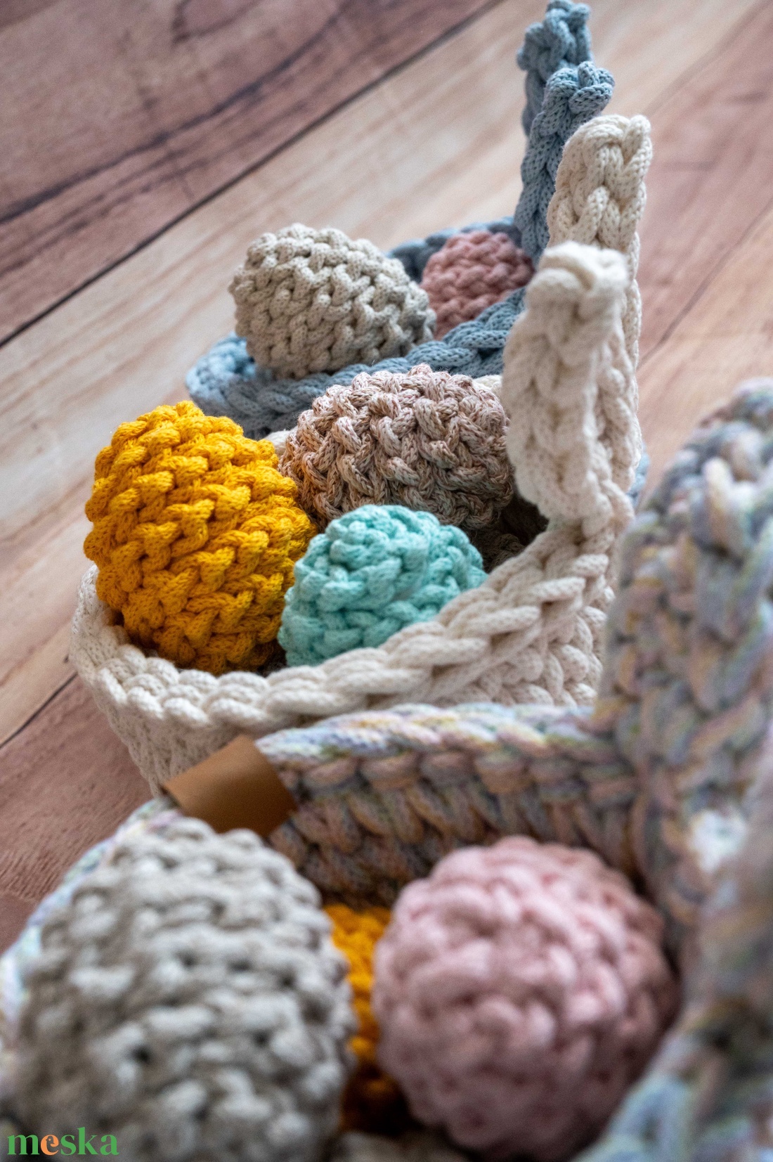 Horgolt húsvéti tojások - otthon & életmód - dekoráció - dísztárgy - Meska.hu