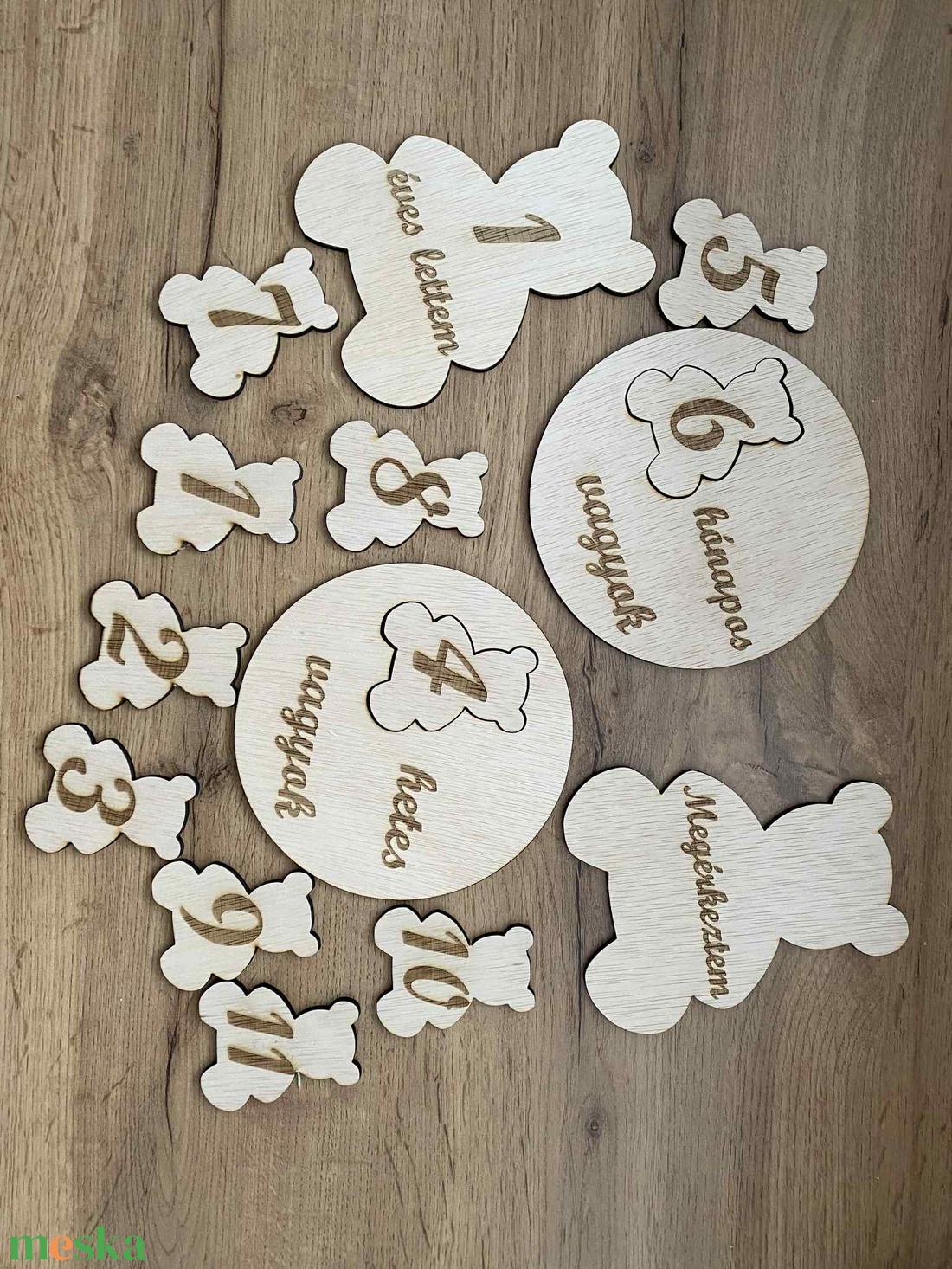 Baba fotózáshoz mérföldkő - ruha & divat - babaruha & gyerekruha - babafotózási ruha és kellék - Meska.hu