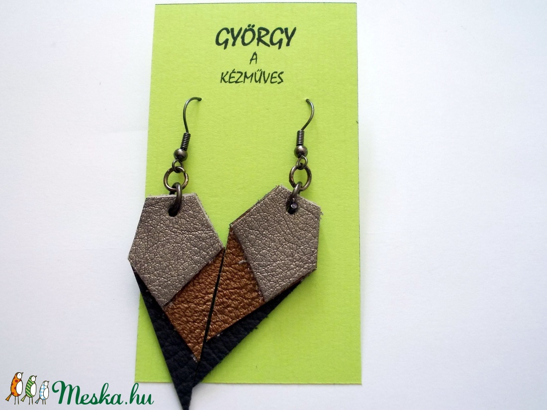 Diamonds bőr fülbevaló - - Meska.hu Diamonds bőr fülbevaló - - Meska.hu