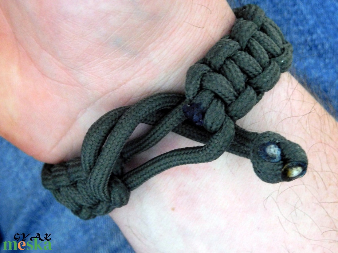Horgász paracord karkötő - ékszer - karkötő - fonott karkötő - Meska.hu