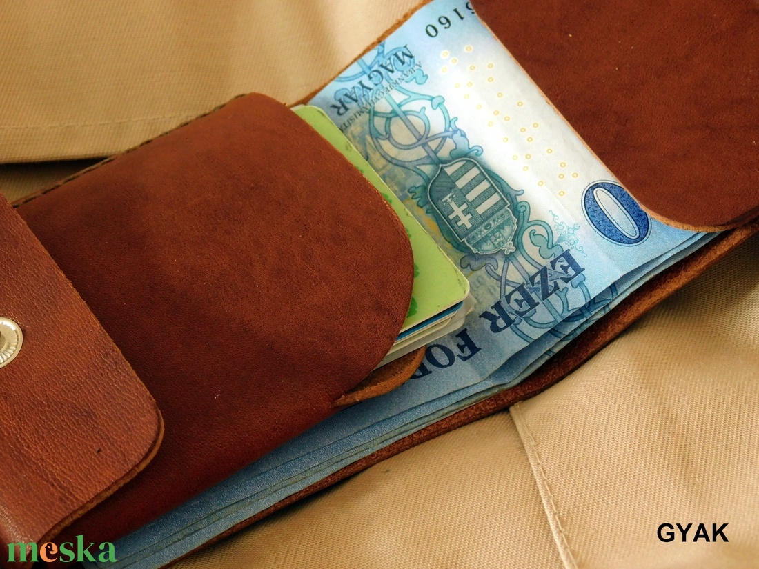 Bőr pénztárca - táska & tok - pénztárca & más tok - pénztárca - férfi pénztárca - Meska.hu