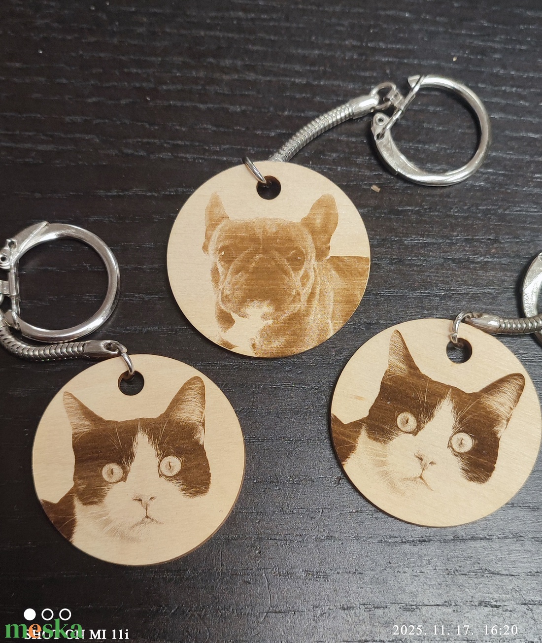 Gravírozott fa fényképes kulcstartó - táska & tok - kulcstartó & táskadísz - kulcstartó - Meska.hu