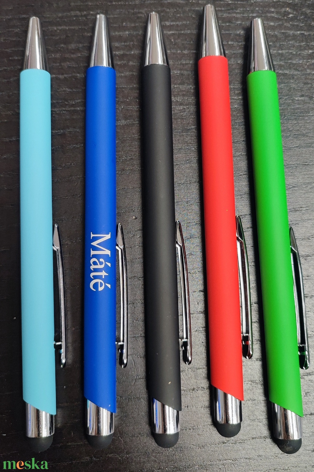 Gravírozott fém toll matt színekben - otthon & életmód - papír, írószer - ceruza & toll - Meska.hu