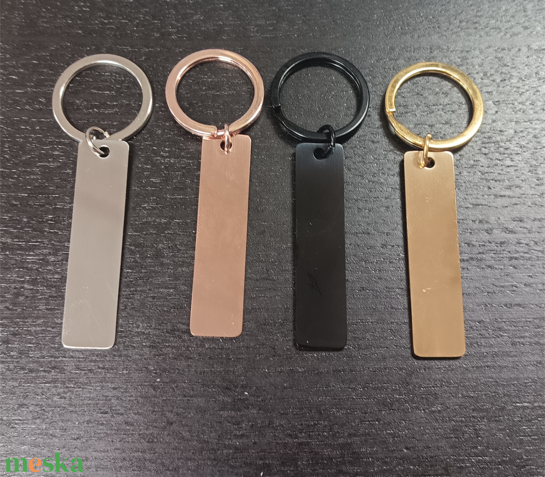Rozsdamentes kulcstartó 4 színben - táska & tok - kulcstartó & táskadísz - kulcstartó - Meska.hu