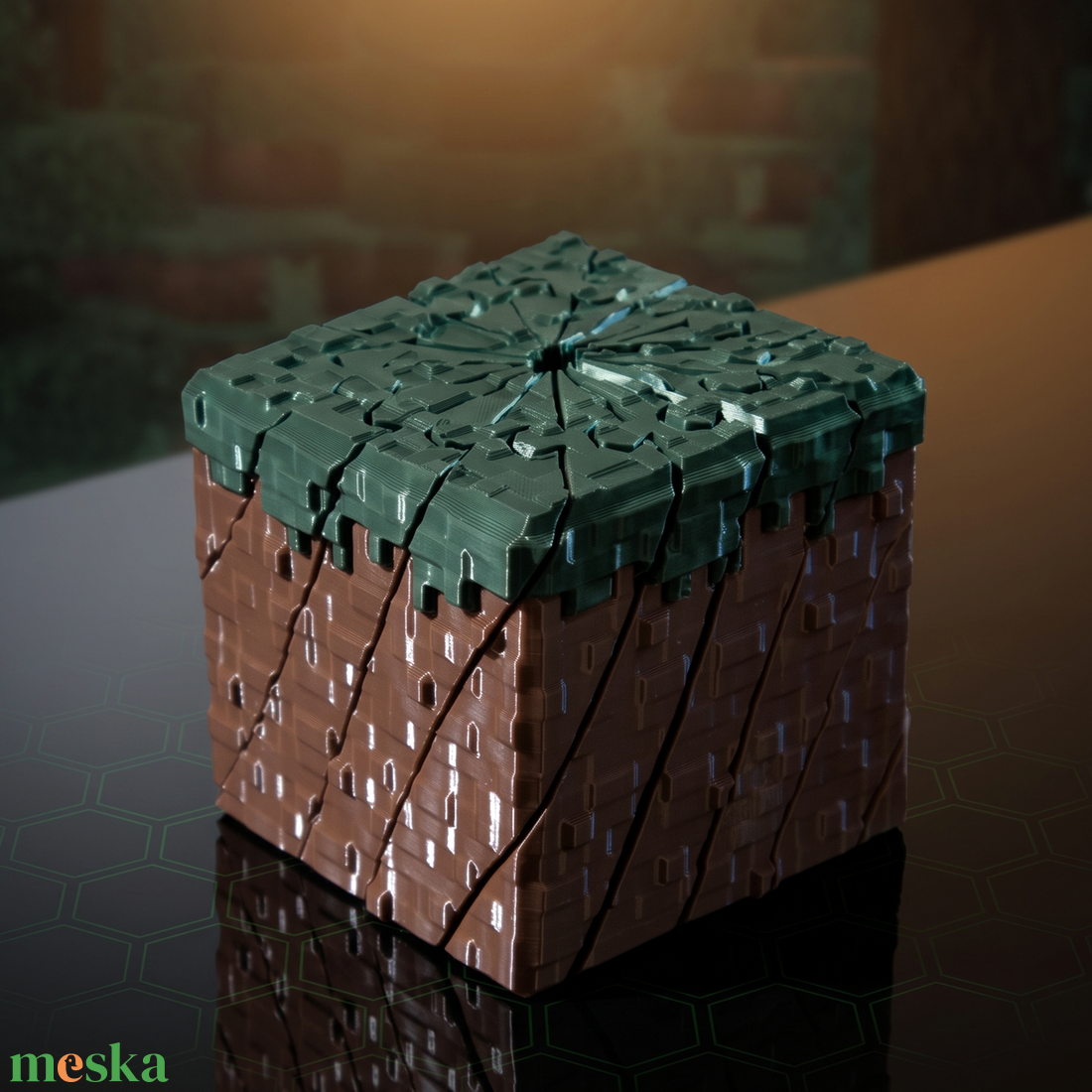 Minecraft fűkocka-fidget - játék & sport - húzó & tolójátékok - Meska.hu