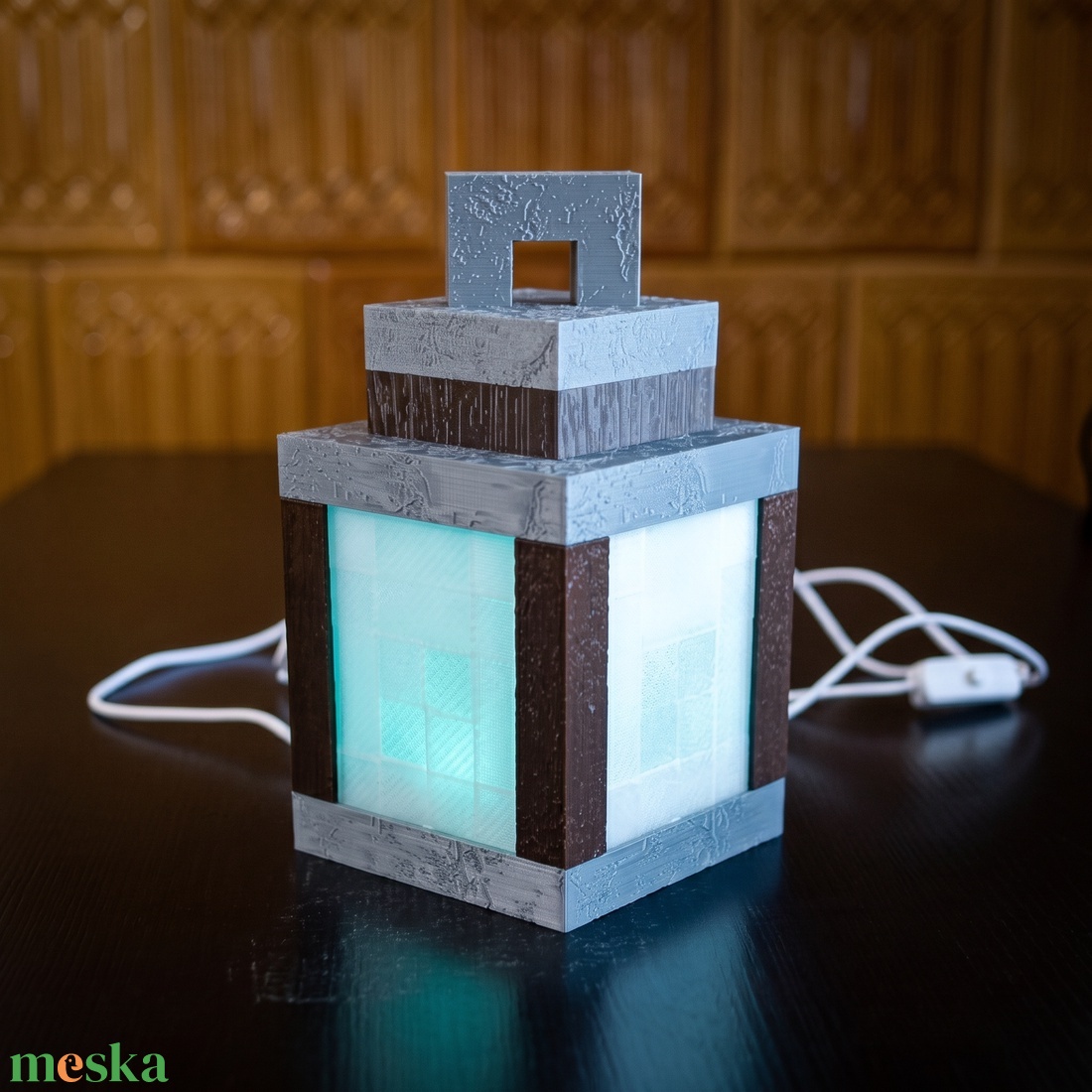 Minecraft lámpás - otthon & életmód - lámpa - hangulatlámpa - Meska.hu