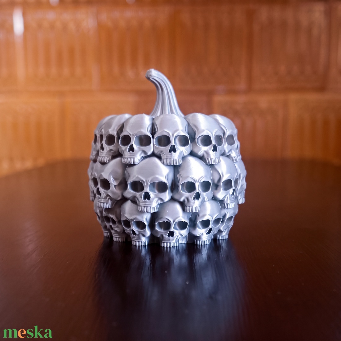 Koponyákból álló tök - Halloweeni dekoráció - otthon & életmód - dekoráció - halloween - halloweeni dekoráció - Meska.hu