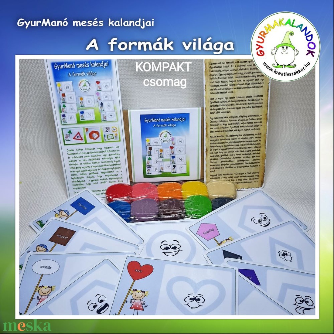 A formák világa - Mesés készségfejlesztő KOMPAKT JÁTÉKCSOMAG óvodásoknak, kisiskolásoknak - játék & sport - készségfejlesztő és logikai játék - szín és formaválogató játékok - Meska.hu A formák világa - Mesés készségfejlesztő KOMPAKT JÁTÉKCSOMAG óvodásoknak, kisiskolásoknak - játék & sport - készségfejlesztő és logikai játék - szín és formaválogató játékok - Meska.hu