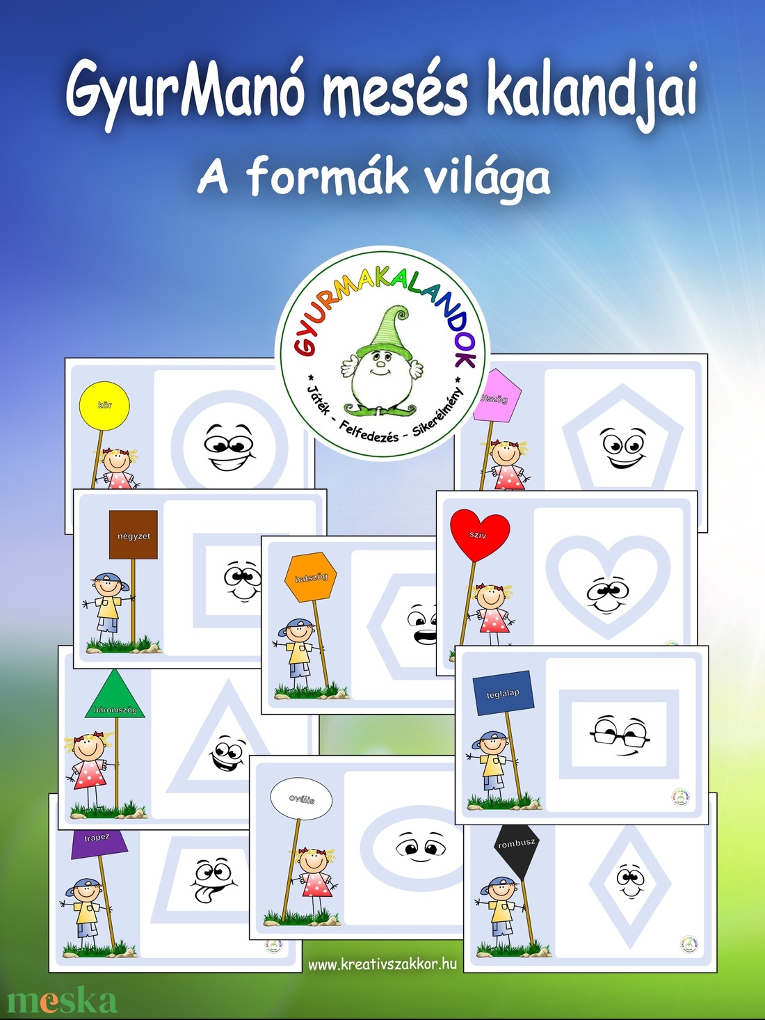 A formák világa - Mesés készségfejlesztő KOMPAKT JÁTÉKCSOMAG óvodásoknak, kisiskolásoknak - játék & sport - készségfejlesztő és logikai játék - szín és formaválogató játékok - Meska.hu A formák világa - Mesés készségfejlesztő KOMPAKT JÁTÉKCSOMAG óvodásoknak, kisiskolásoknak - játék & sport - készségfejlesztő és logikai játék - szín és formaválogató játékok - Meska.hu