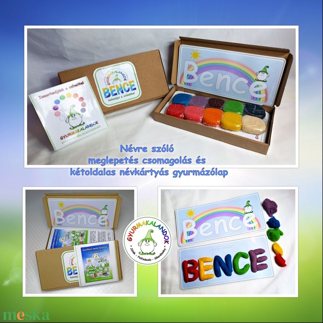 A számok világa  KOMPAKT JÁTÉKCSOMAG - GyurManó mesés kalandjai sorozat - játék & sport - készségfejlesztő és logikai játék - montessori szivárvány, waldorf játékok - Meska.hu